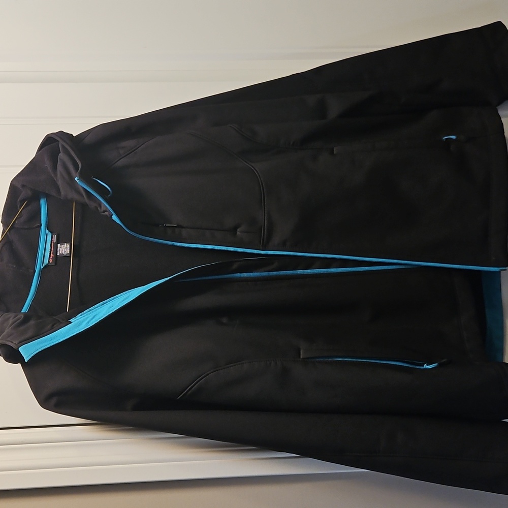 Kirkland Signature Black Jacket with Blue Highlights